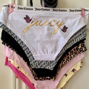 Juicy Couture Girls' Colorful Panty Collection